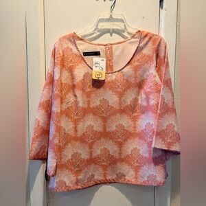 Manaola Coral Floral Blouse